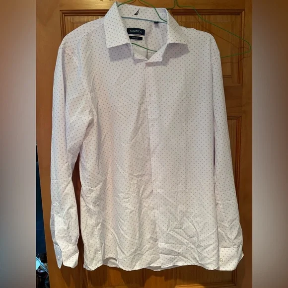 Nautica | Shirts | Nautica Geometric Printed Button Down Shirt Slim Fit  Large | Poshmark